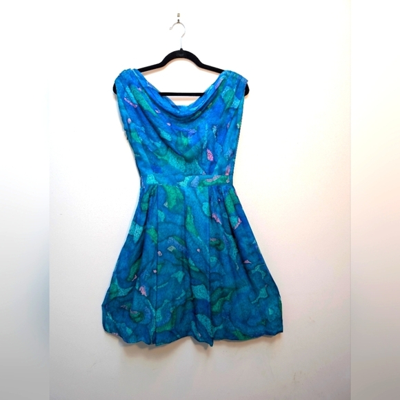 Vintage Dresses & Skirts - Vintage 1950s Handmade Silk Dress with Jacket